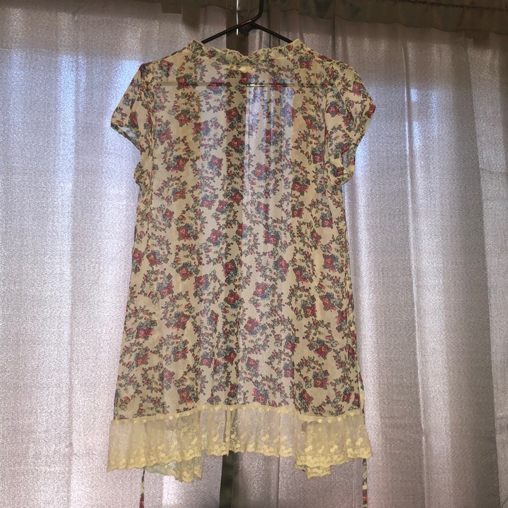 floral cardigan